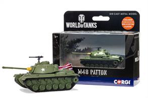 World of Tanks puts you in command of over 600 war machines from the mid-20th century, so you can test your mettle against players from around the world with the ultimate war machines of the era.Corgi are pleased to offer the first wave of highly detailed die-cast models to collect and enhance your gameplay. A modification of the M48 tank of 1970, developed to modernize the remaining M48 tanks in service up to the M60 tanks level. The modification featured a new engine, armament, and fire control system.
