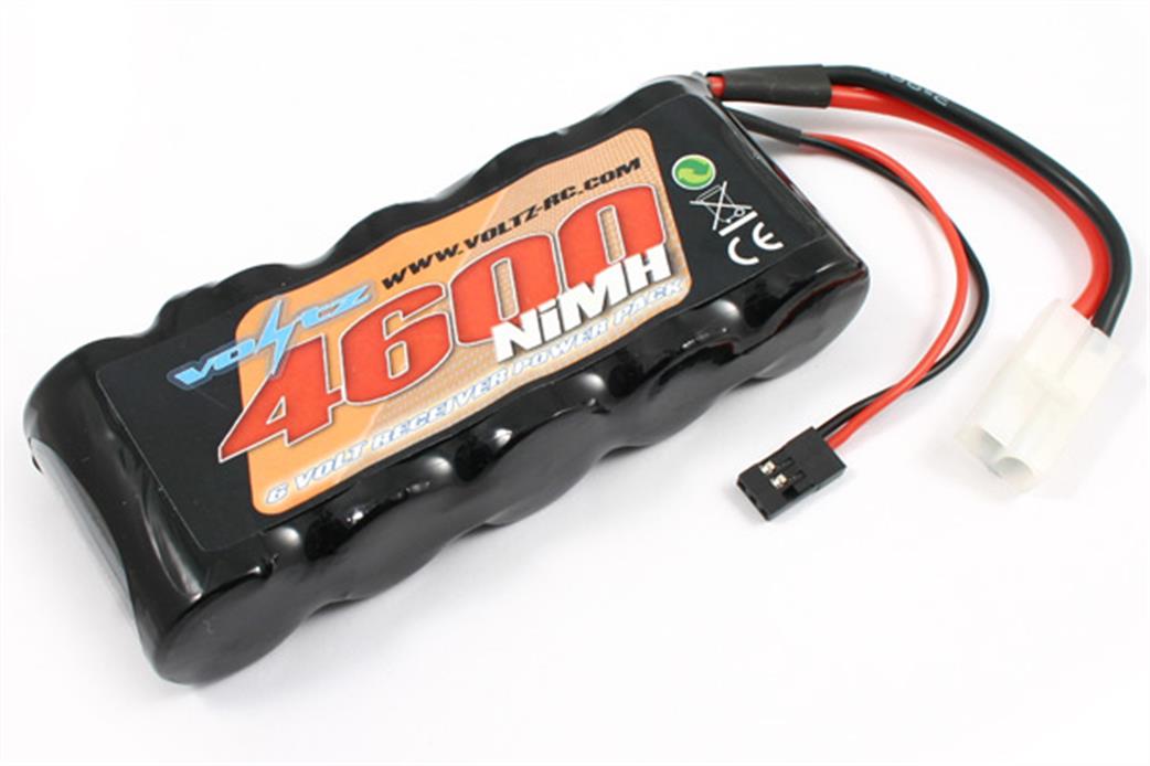 Voltz  VZ0135 4600mah 6.0v Receiver Sub-C Pack Stick  Battery