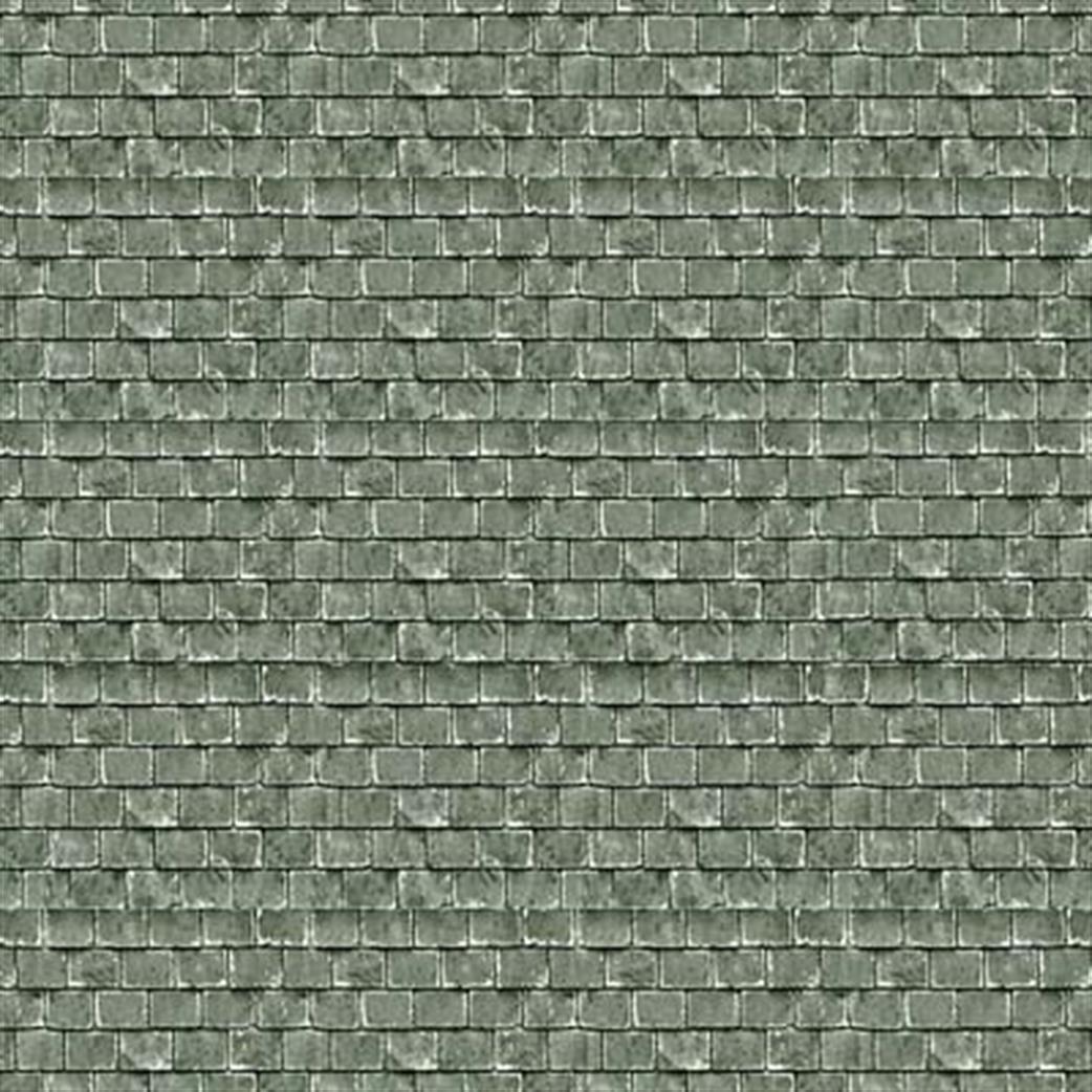 ID Backscenes  BM061 Green Roof Tiles Self Adhesive 10 Sheets