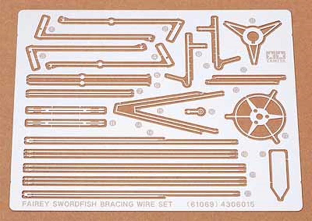 Tamiya 1/48 61069 Etched Bracing Wire Set for Fairey Swordfish