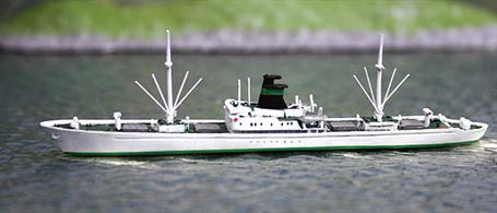 Albatros AL52 1/1250th scale diecast ship model of the Sloman Alsterpark.Owned by Robert M Sloman-Reed and registered in Hamburg, one of many German refrigerated ships of the 1960s.&nbsp;