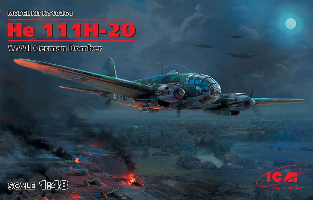 ICM 1/48 48264 He-111 H20 German WW2 Bomber Plastic kit