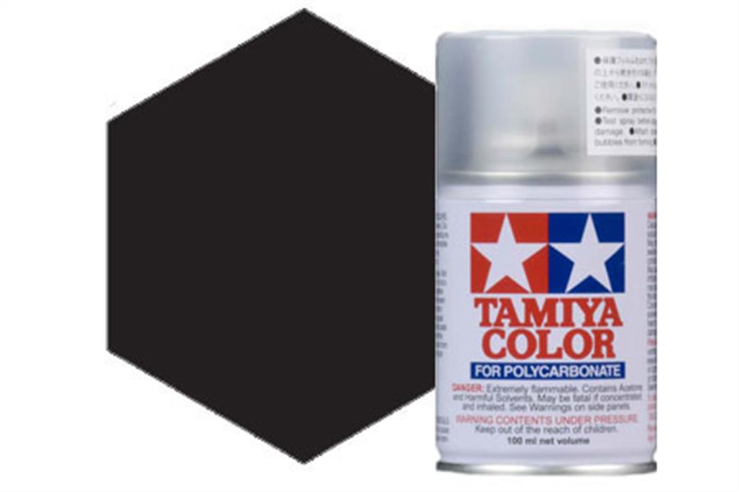 Tamiya  PS-5 PS5 Black Polycarbonate Spray Paint 100ml
