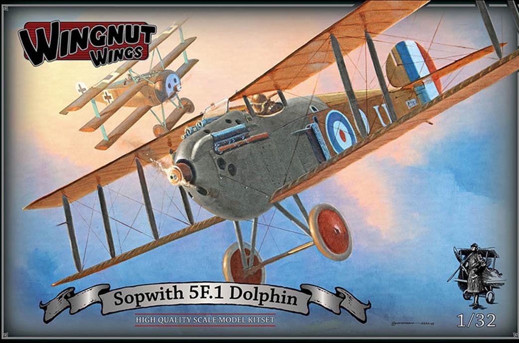 Wingnut Wings 1/32 32073 Sopwith 5F.1 Dolphin WW1 Fighter Quality Plastic Kit