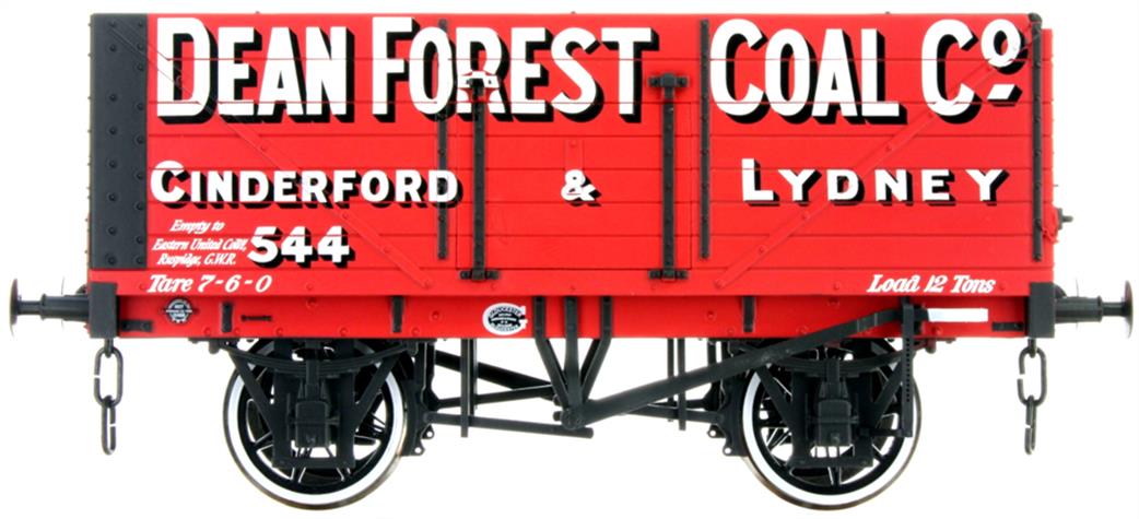 Dapol Lionheart Trains O Gauge LHT-F-071-004 Dean Forest Coal Company 7 Plank Open Wagon 544 RTR