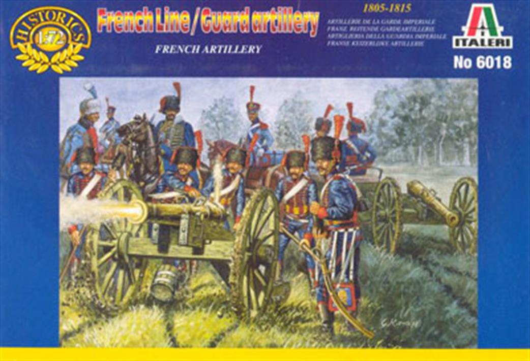 Italeri 1/72 6018 French Artillery Plastic Figure Set