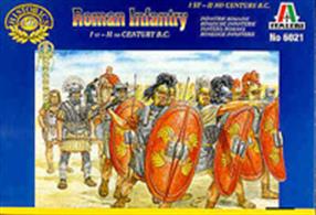 Italeri 1/72 Roman Infantry Plastic Figures 6021Contains 35 figuresPaints are required.