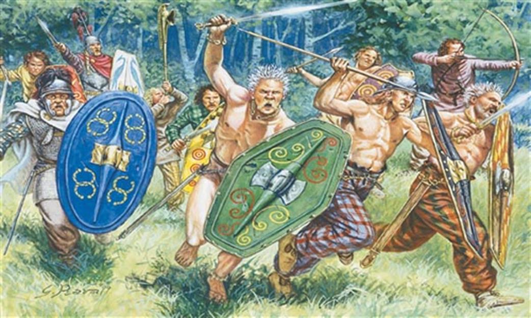 Italeri 1/72 6022 Gaul Warriors Plastic Figures