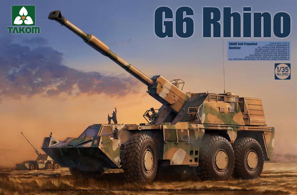 Takom 1/35 2052 GP Rhino SPG Howitzer Plastic Kit
