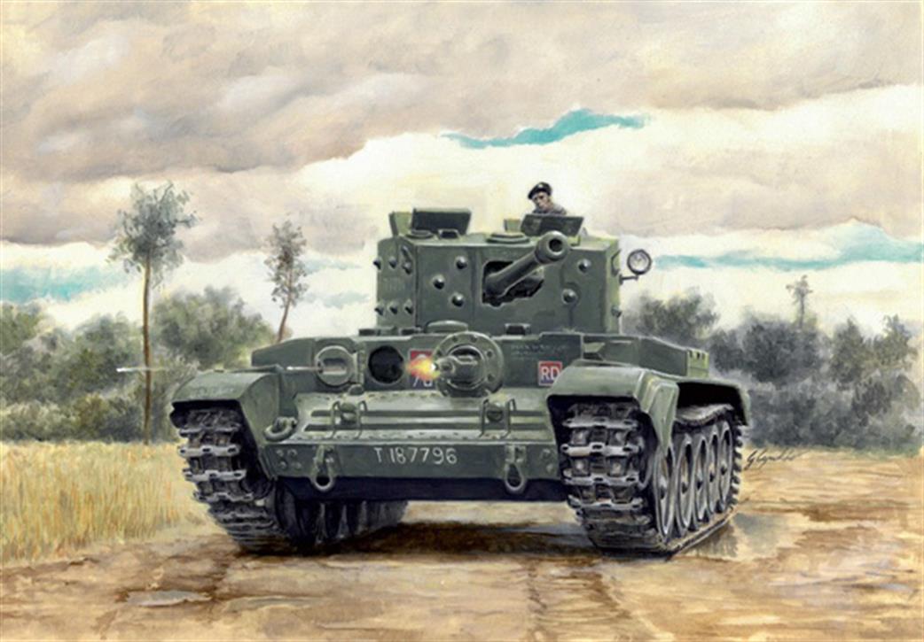 Italeri 1/56 W15654 Warlord WW2 British Cromwell MKIV Tank Kit