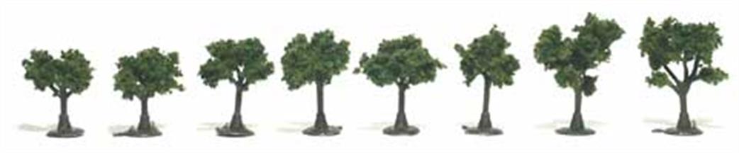 Woodland Scenics TR1501 Realistic Trees Medium Green (1-3cm) Pack of 8