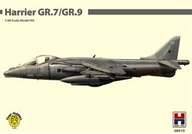 The Harrier GR Mk.7 is the RAF version of the AV-8B Harrier II Night Attack. It features a FLIR (Forward Looking Infra Red) and two ECM (Electronic Counter Measures) pods over and under the nose, respectively, which enable the aircraft to operate at night or in bad weather conditions.The kit has new developed nose, gun pod &amp; pylon parts for GR Mk.7 RAF version.