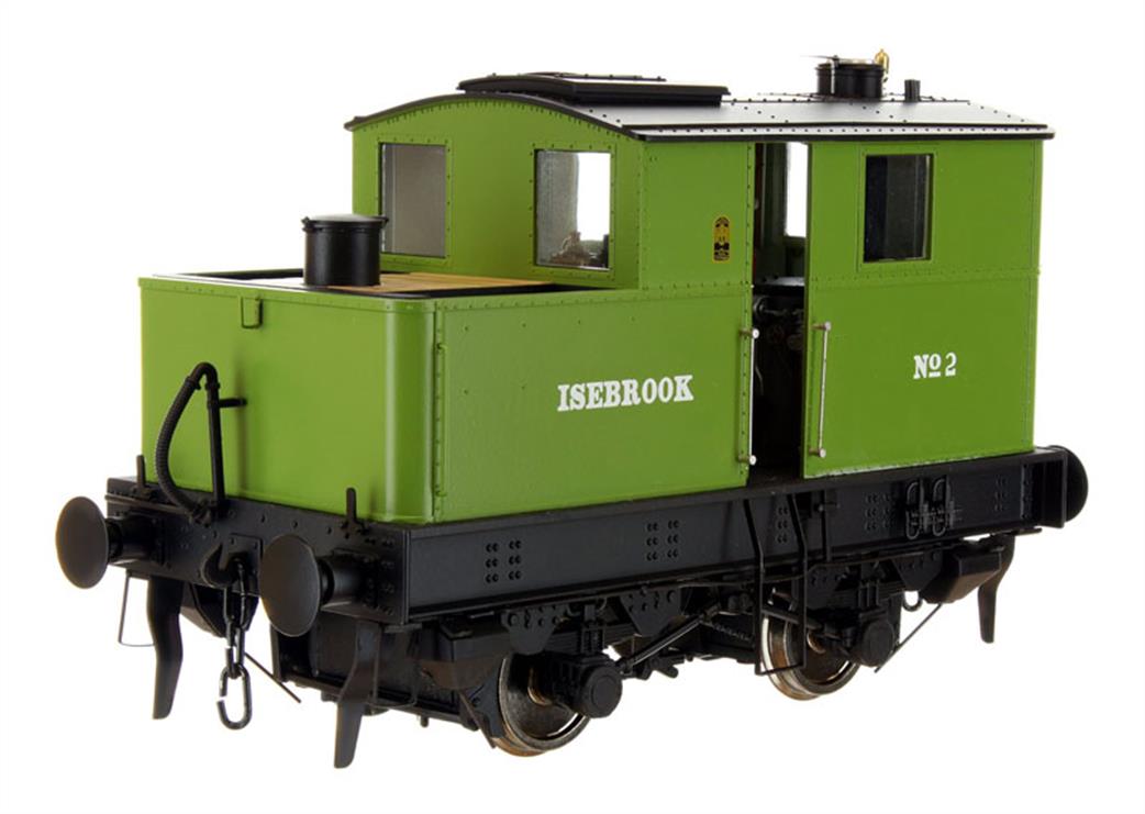 Dapol O Gauge 7S-005-006S Sentinel 2 Isebrook 4-wheel Shunting Locomotive Green DCC & Sound