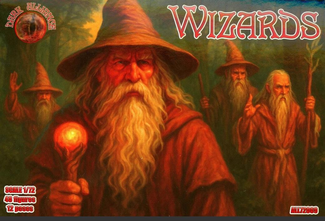 Dark Alliance  ALL72069 Wizards Plastic Figure Set