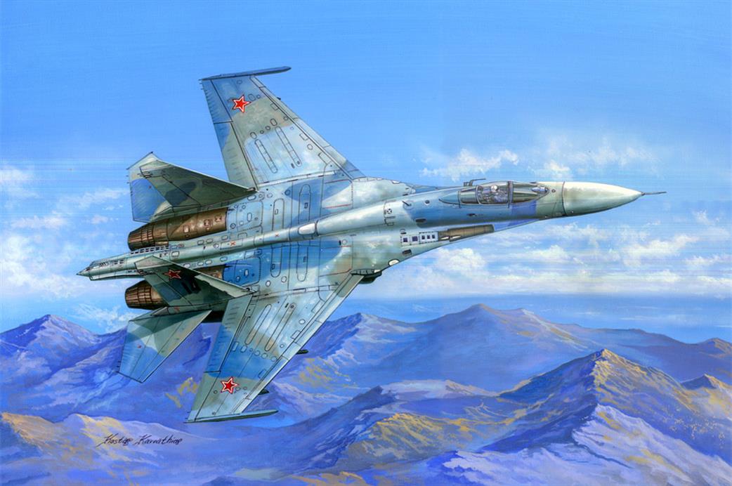 Hobbyboss 1/48 81711 Russian Sukhoi SU-27 Flanker B Fighter Kit