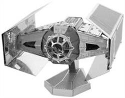 Metal Earth&nbsp;Star Wars Darth Vader Tie Fighter&nbsp;3D laser cut model kt.Easy to assemble metal model kit, laser cut from thin steel sheet using tab and slot assembly.