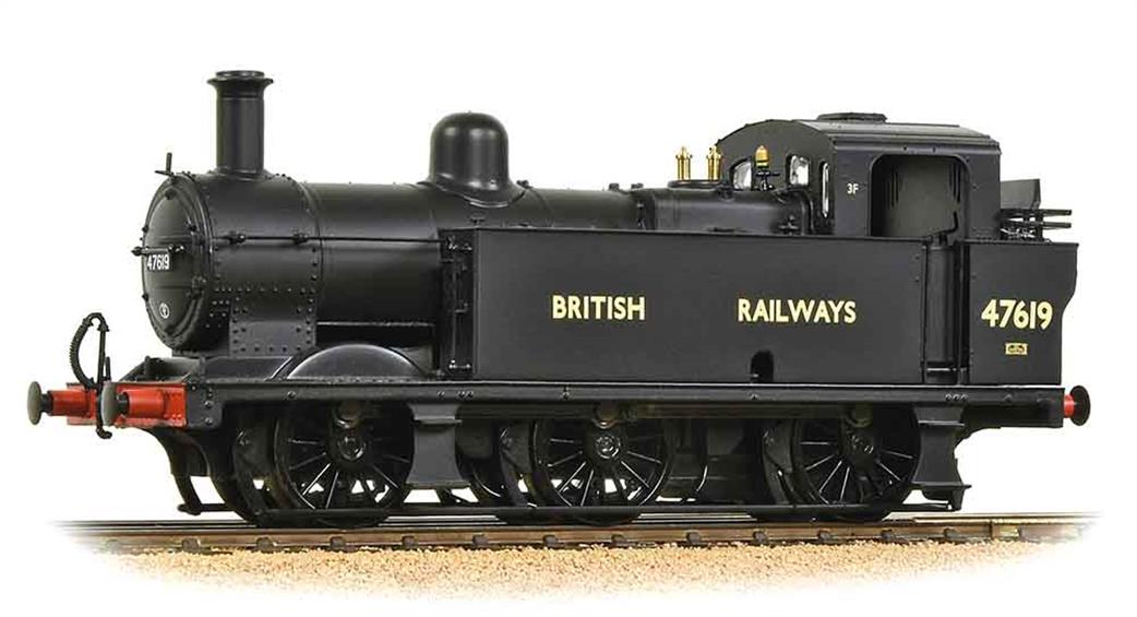 Bachmann OO 32-236 BR 47619 ex-LMS Fowler Class 3F 0-6-0T Jinty BR Black Lettered Britrish Railways