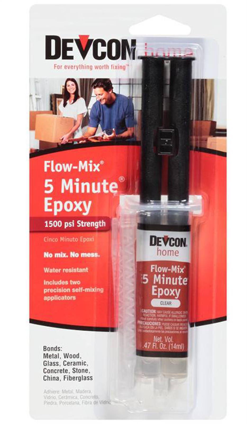 Devcon S20445 5 Minute Epoxy Flow Mix 14ml Syringe Glue