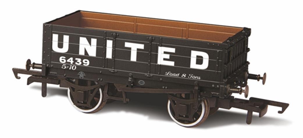 Oxford Rail OO OR76MW4006  United No 6439 4 Plank Open Coal Wagon