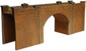 Superquick OO Red Brick Bridge or Tunnel A14Pre-cut, pre-printed card kits to construct a red brick construction bridge or tunnel portal.The kit includes material suitable for creating side or wing walls, plus a cobbled road surface, pavement flagstones and parapet capping stones. Two bridge sides are supplied, allowing a complete bridge to be built, or these can be used for two&nbsp;tunnel portals.