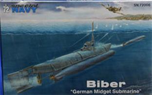 The kit is 3D designed and injection moulded using metal moulding blocks. The kit’s components come on two grey styrene sprues and one with clear parts. The A sprue offers the fuselage halves, B sprue has the torpedoes. The decal sheet brings markings for four overall grey Bibers and one bearing a camouflage scheme consisting of four colours. The latter and also one grey Biber were also decorated with a shark mouth. The rest of the machines in the kit have only numbers on the towe