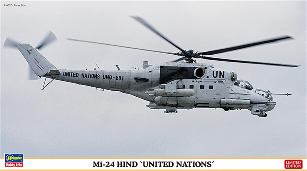 Hasegawa 02192 Russian Mil Mi-24 United Nations Helicopter Kit 1/72
