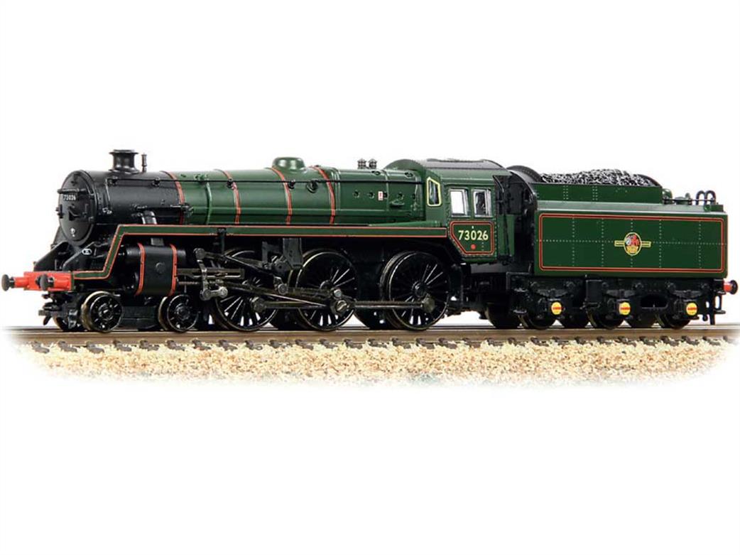 Graham Farish N 372-728B BR 73026 Standard Class 5MT 4-6-0 Lined Green Late Crest BR1 Tender