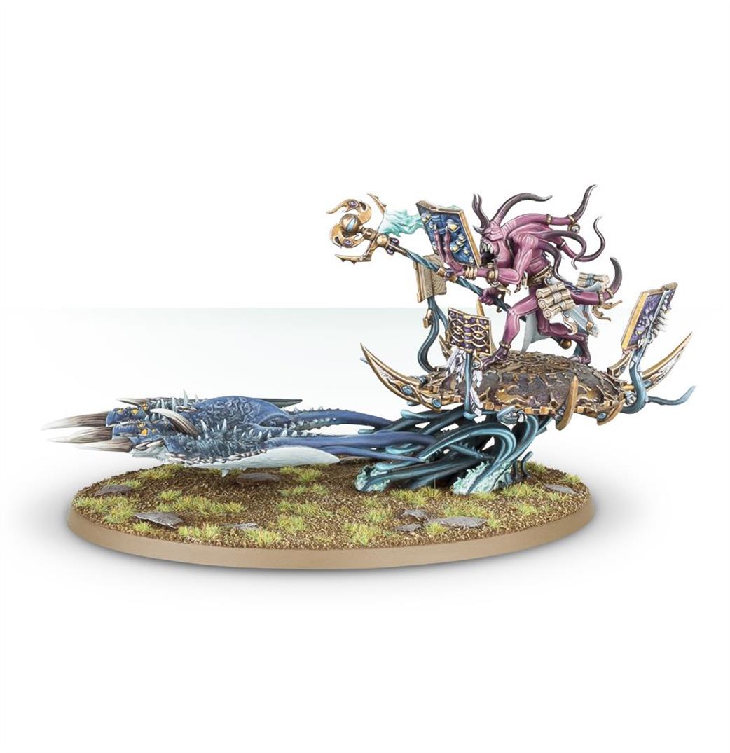 Games Workshop 28mm 97-20 Herald of Tzeentch on Burning Chariot