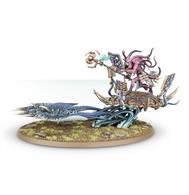 The kit comprises 49 components, and is supplied with a Citadel 120x92mm Oval base, with a Citadel 75x41mm Oval base for the Exalted Flamer (as well as 3 Citadel 25mm Round bases for the Blue Horrors.) This kit can alternatively be used to assemble a Burning Chariot of Tzeentch, with a Herald of Tzeentch on foot and is supplied with a Citadel 32mm Round Base for this purpose.    