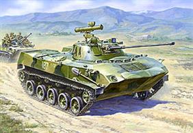The BMD-2 is the modernized version of BMD-1 and was produced since 1985. The new vehicle is equipped with a 30mm 2A42 aircraft gun with 300 rounds and a 1500m sighting distance. Two 7.62mm bow guns and an anti-tank missile system are also mounted.