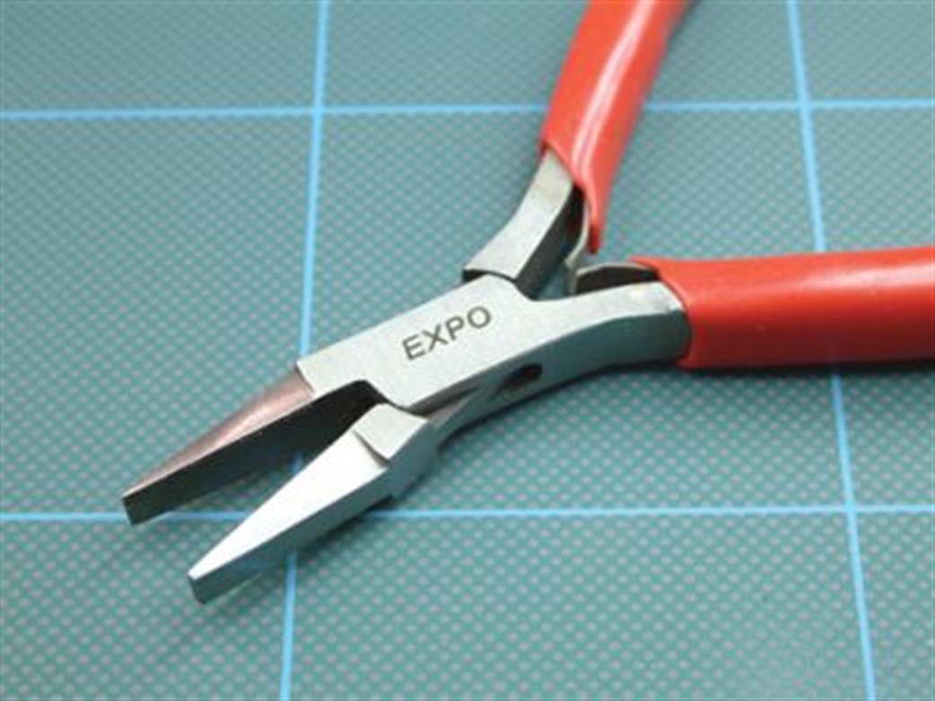 Expo 75602 Mini Flat Nose Plier with Plain Jaw