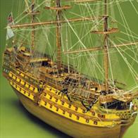 This kit makes up into a fine model of the flagship to Admiral Lord Nelson during the battle of Trafalgar on 21st October 1805 and is the most famous of the great British fighting ships. She can be visited at Portsmouth dockyard where she is preserved for posterity.Scale 1:78, Length: 1300mm.Skill Level 4