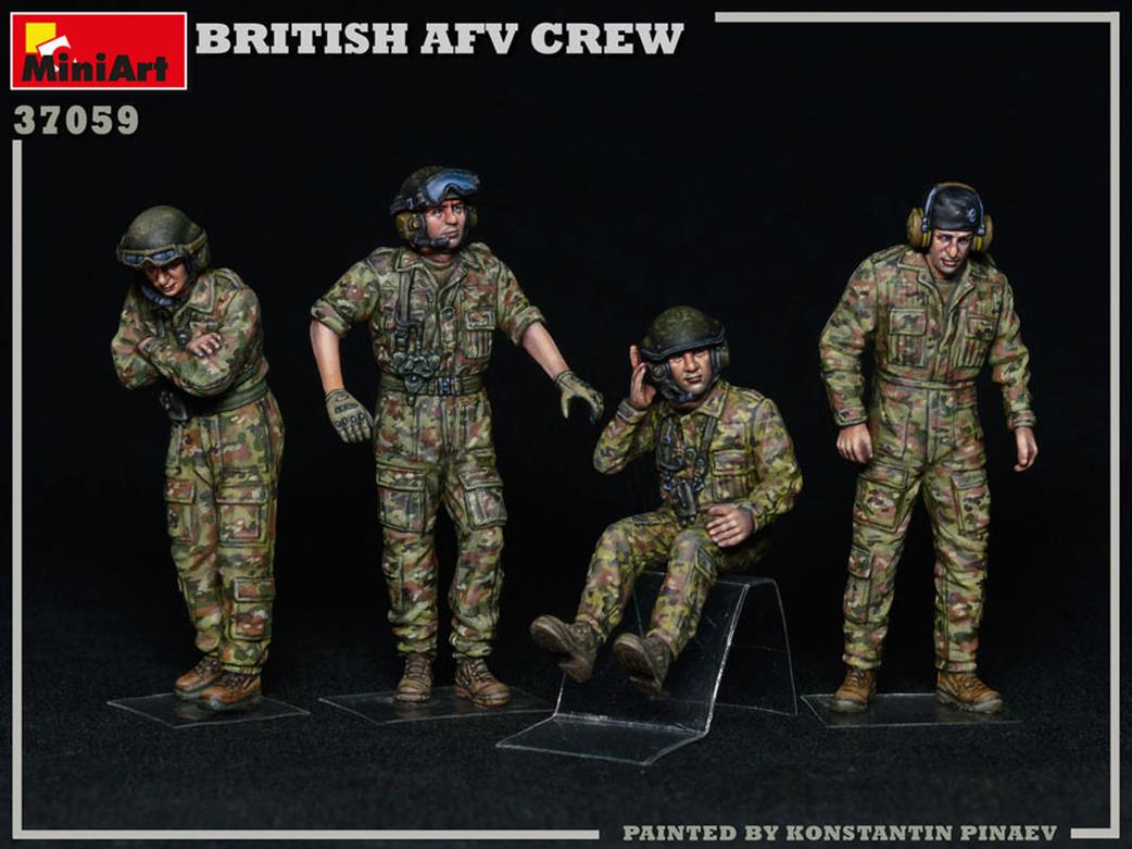 MiniArt 37059 Modern British AFV Crew Figure Set 1/35