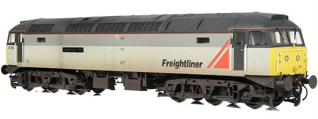 Bachmann 35-430SF 47376 Freightliner 1995 47/3 Triple Grey Triangle Logos Weathered DCC Sound OO