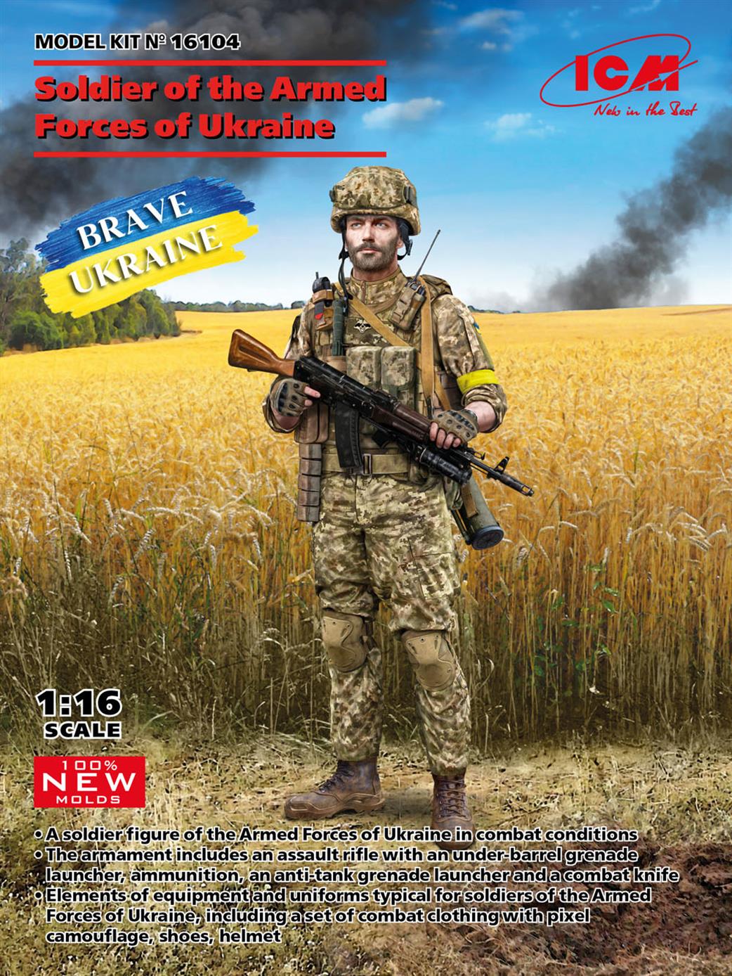 ICM 1/16 16104 Soldier of the Armed Forces of Ukraine
