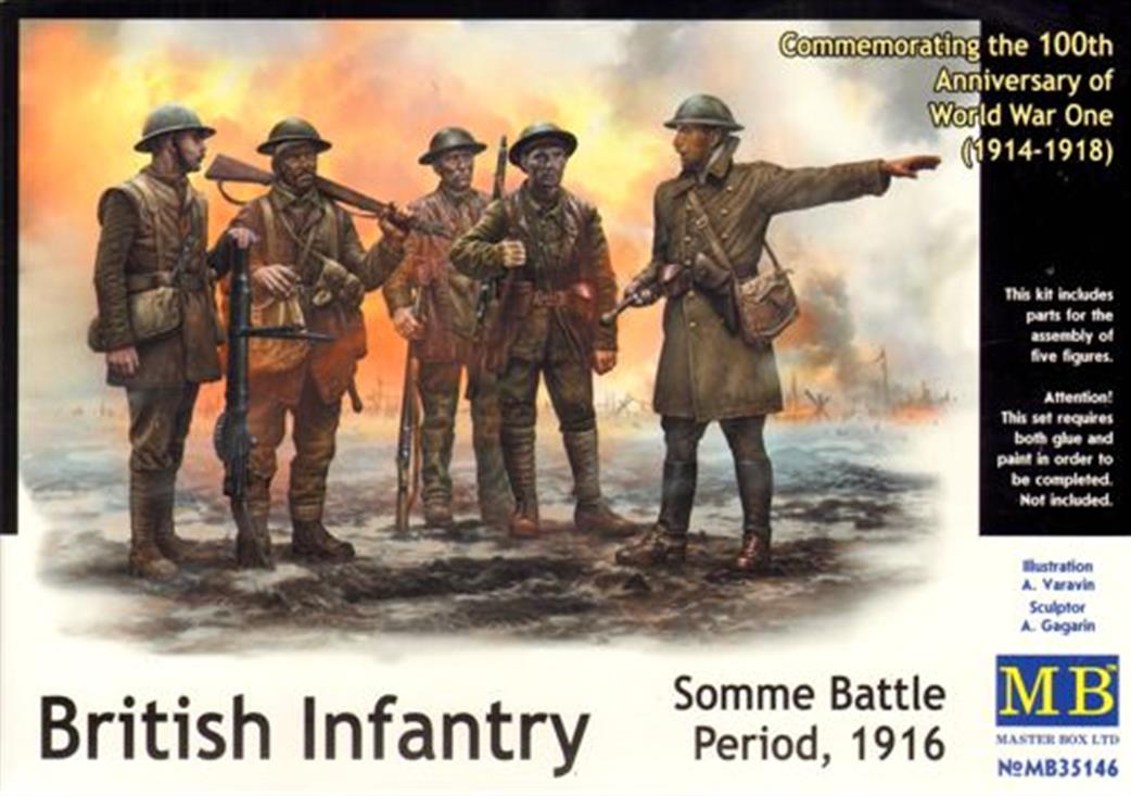 Master Box Ltd 1/35 35146 British Infantry Somme 1916