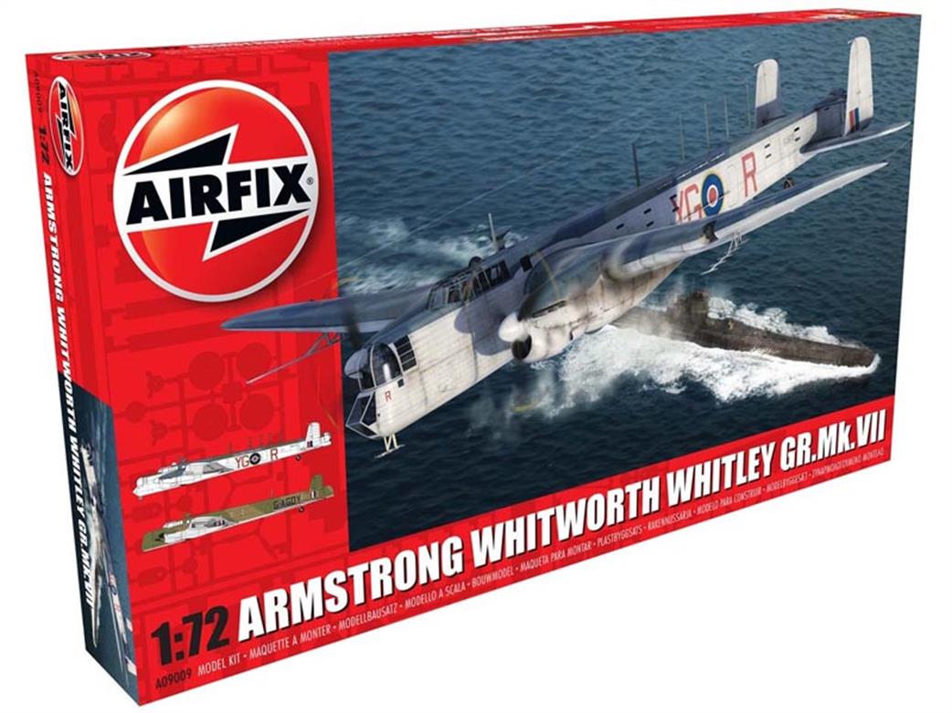 Airfix 1/72 A09009 Armstrong Whitworth Whitley MKVII RAF Bomber Kit
