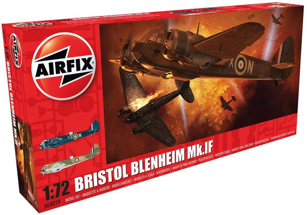 Airfix A04059 Bristol Blenheim Mk1F Fighter Kit 1/72