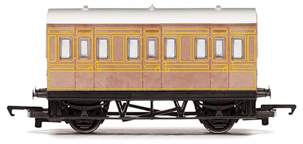 Hornby R4674 LNER 4 Wheel Coach Teak OO