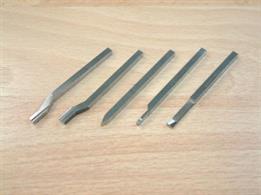 Set of 5 turning tools includingCut-off toolOutside &amp; Inside toolsOutside tools right &amp; left
