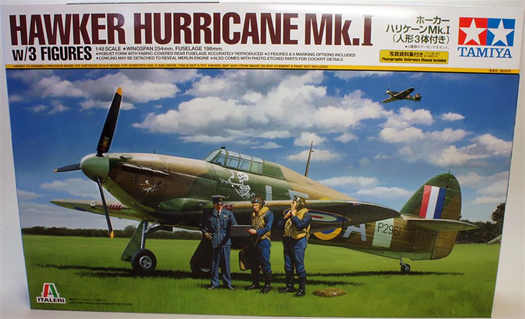 Tamiya 1/48 37011 Hawker Hurricane Mk1 with 3 Figures