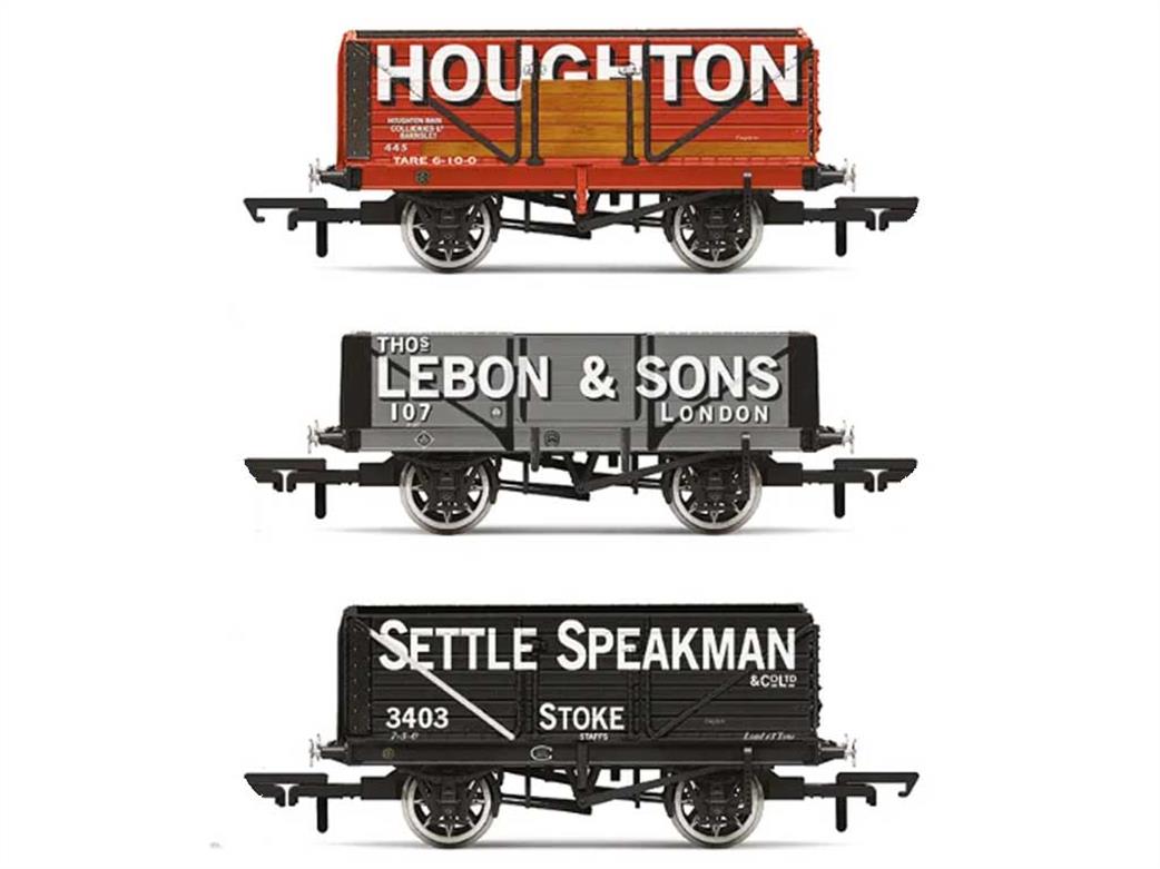 Hornby R60116 Private Owner Wagons Triple Pack Houghton Main Thos Lebon Settle Speakman OO