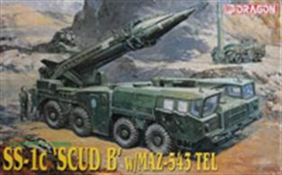 Dragon (Plastics) 3520 1/35 Scale SS-1c Scud B with Maz-543 Tel Mobile Rocket LauncherThe kit features some fine plastic mouldings and includes clear styrene for glazing etc. Decals and comprehensive instructions are included.Glue and paints are required to assemble and complete the model (not included).