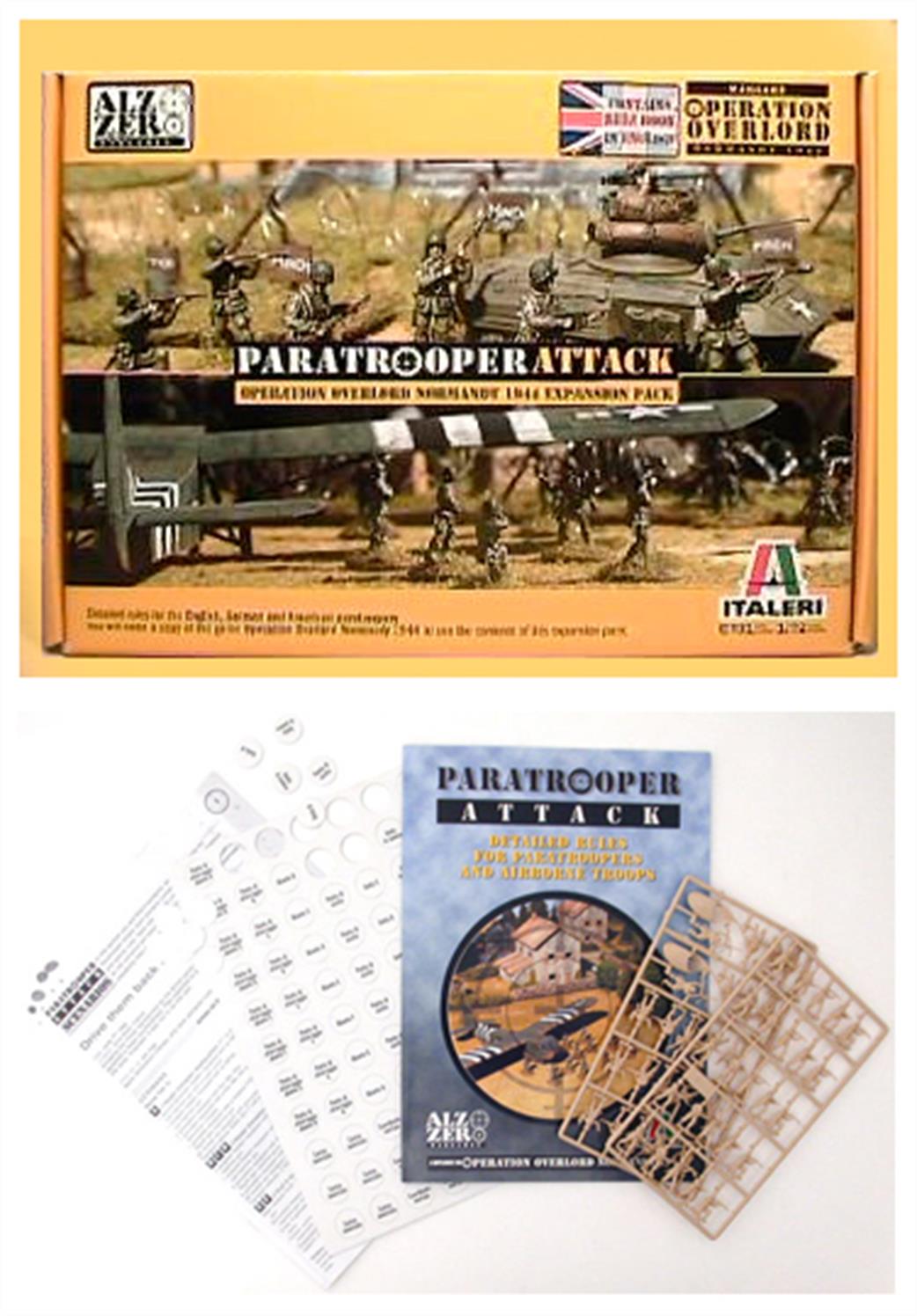 Italeri 1/72 6701 Paratroop Attack War Game Expansion Pack