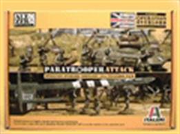 The set contains 48 US Paratroops (unpainted), a set of markers andÂ&nbsp;theÂ&nbsp;paratroop attack rule book expansion for use wih theÂ&nbsp;Operation Overlord rules. The paratroop attack rulebook provides detailed engagement rules for British, German and US paratroopsÂ&nbsp;and includes 9 scenarios based on historical events. You will needÂ&nbsp;the Operation OverloadÂ&nbsp;rule book and some items supplied with the Operation OverlordÂ&nbsp;box set, for whichÂ&nbsp;this is an expansion set.