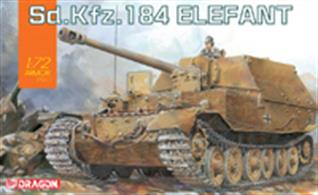 Dragon (Plastics) 1/72 Elefant Sd.Kfz.184 Self Propelled Gun Kit 7515Glue and paints are required to assemble and complete the model (not included)