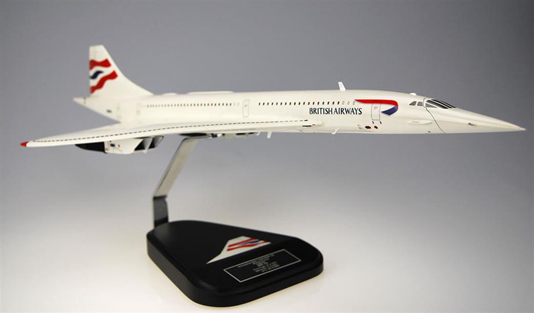 Bravo Delta 1/100 BD004G-BOAA Concorde British Airways BOAA Straight Nose Chatham Livery