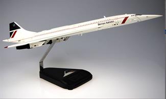 In Flight Configuration model of Concorde in British Airways Landor tail livery adopted by BA from 1984 to 1997.