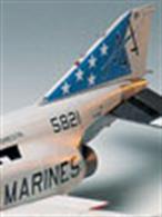 Tamiya 1/32 MD F-4J Phantom 2 US Jet Fighter Kit 60306, The F4-J, which became the representative version of the Phantom series in the U.S. Navy has been reproduced in full detail as a 1/32 scale model. Canopy can be assembled in opened or closed position. Kit comes with replicas of air-to-air missiles, a full array of weapons options, and 2 pilot figures. Model length 21.9 inches.Glue and paints are required
