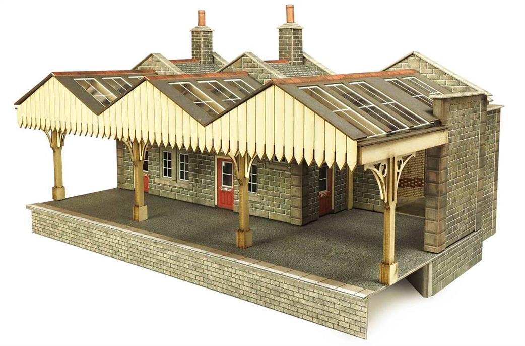 Metcalfe OO PO321 Parcels Office and Waiting Room Card Kit